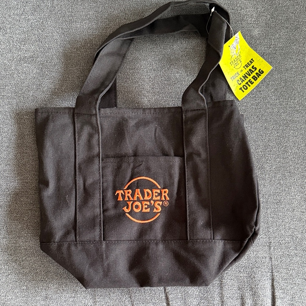Black Canvas Tote Bag